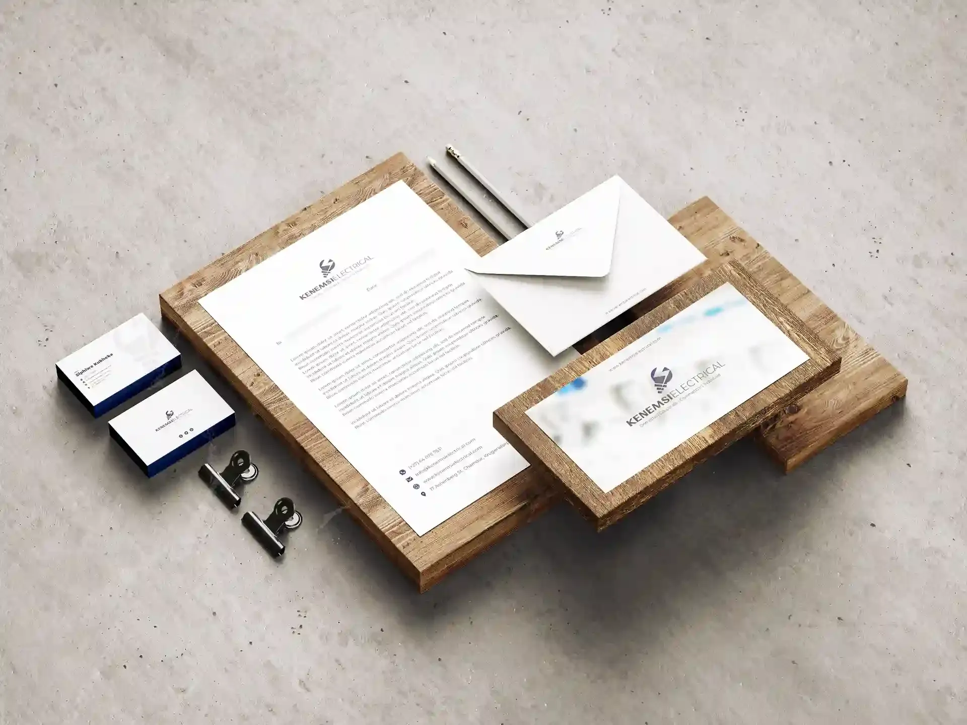 Kenemsi corporate brand identity suite